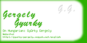 gergely gyurky business card